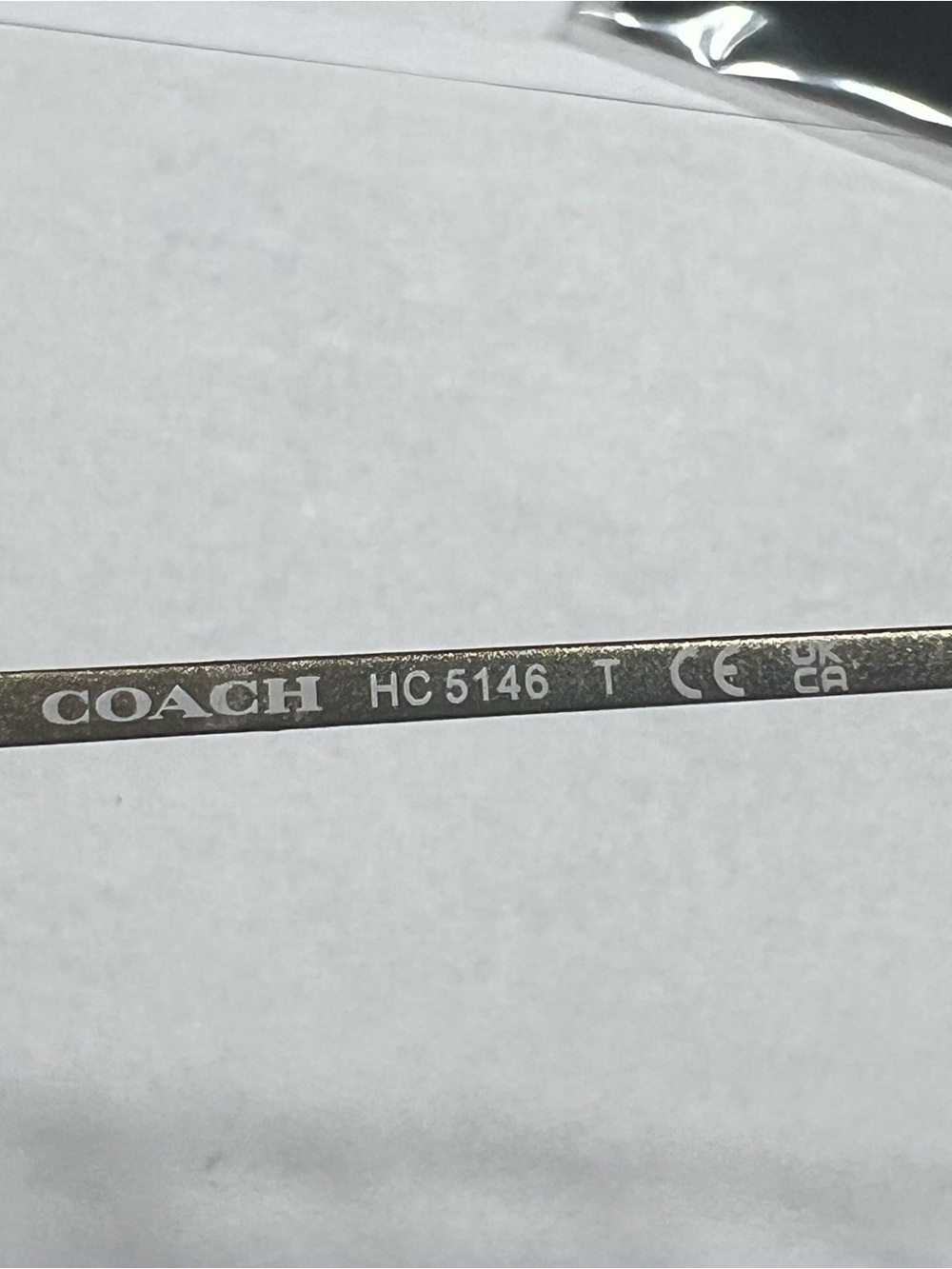 COACH HC 5146 Pink Metal-Acetate Cat-Eye Eyeglasses - Picture 4 of 5